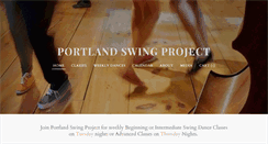 Desktop Screenshot of portlandswingproject.com