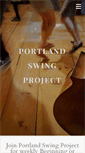Mobile Screenshot of portlandswingproject.com